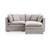 Burger 3-Piece Modular 84" Khaki Loveseat And Ottoman