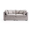 Burger 2-Piece Modular 84" Khaki Loveseat
