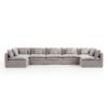Burger 7-Piece Modular 194" Khaki U-Sectional
