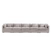 Burger 5-Piece Modular 194" Khaki Sofa