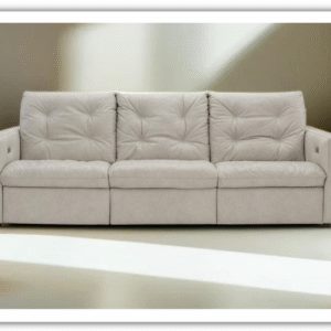 Bernhardt Kaya 3-Seater Leather Power Motion Sofa with USB Port