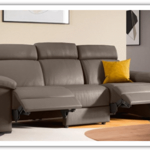Estremo Leather Triple Motion Power Recliner Sofa