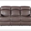 Polk Leather Motion Sofa With Adjustable Headrest