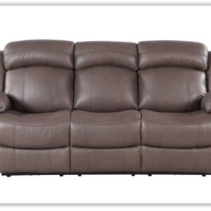 Polk Leather Motion Sofa With Adjustable Headrest