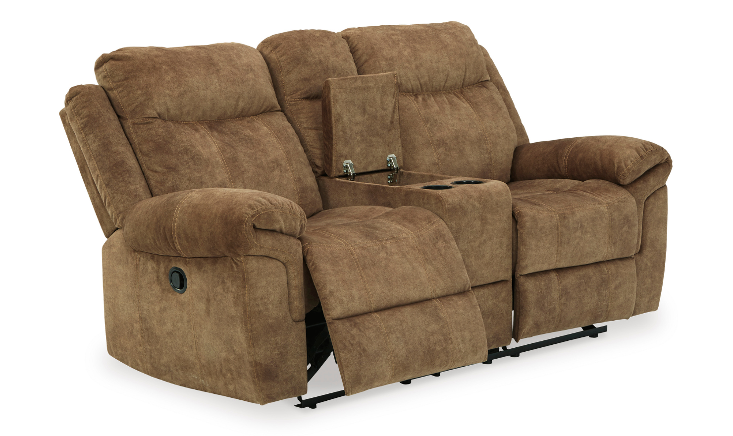 Modern Heritage Ademina 2-Seater Reclining Loveseat With Cup Holder Console - Image 8