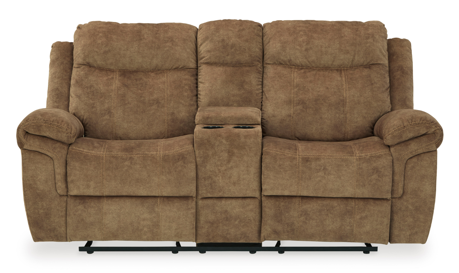 Modern Heritage Ademina 2-Seater Reclining Loveseat With Cup Holder Console - Image 7