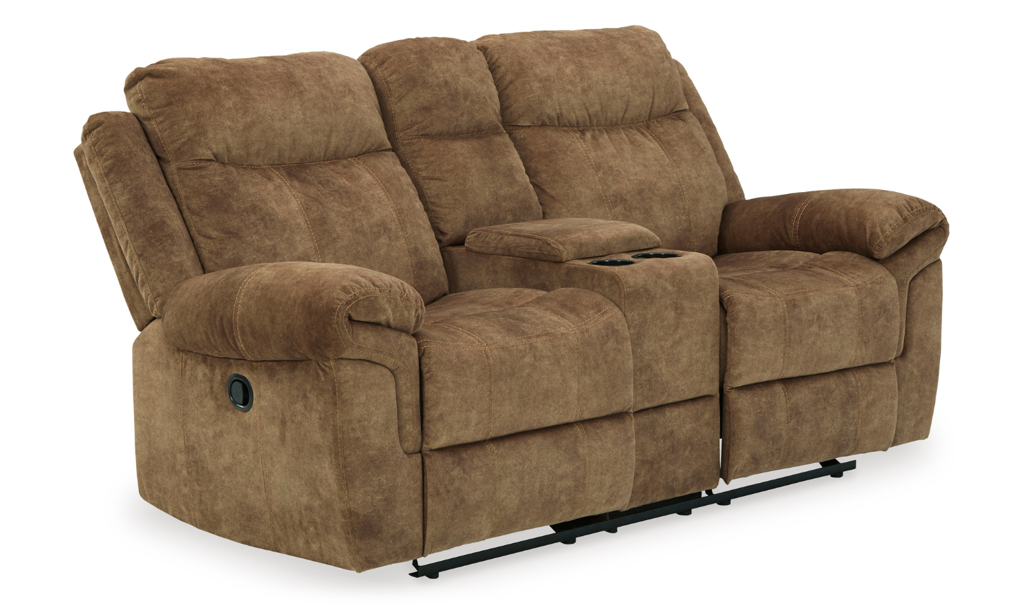 Modern Heritage Ademina 2-Seater Reclining Loveseat With Cup Holder Console - Image 9