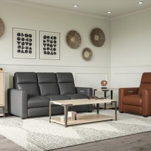 Flexsteel Broadway Power Reclining Loveseat With Power Headrest
