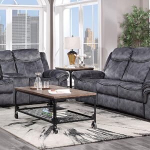 Global Furniture Maison 3-Seater Fabric Power Reclining Sofa